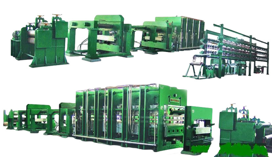 خرید دستگاه ولکاناسیون کمربند کنترل PLC 800T پریس هیدرولیک برای قالب گذاری لاستیک online manufacture