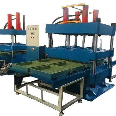 خرید 100T فشار هیدرولیک 1000x1000 صفحه صاف ماشین ولکاناسیون - لاستیک دانه کف شیشه سازی ماشین online manufacture