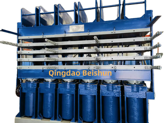 قیمت مناسب مطبوعات ولکاناسیون 4 لایه ی لاستیکی با فشار 500 تن و کنترل PLC برای بازسازی لاستیک کامیون آنلاین