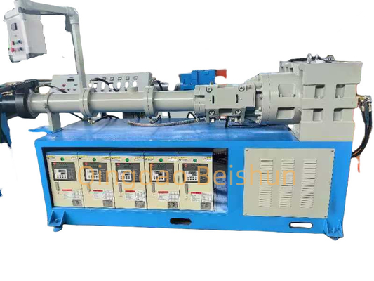 خط اکستروژن نوار لاستیکی خاص مجهز به جعبه ولکاناسیون مایکروویو و جعبه ولکاناسیون هوای گرم