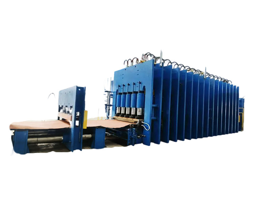 ماشین ولکاناسیون صفحه صاف لاستیکی کاملا اتوماتیک کنترل شده توسط PLC برای سیم فولادی