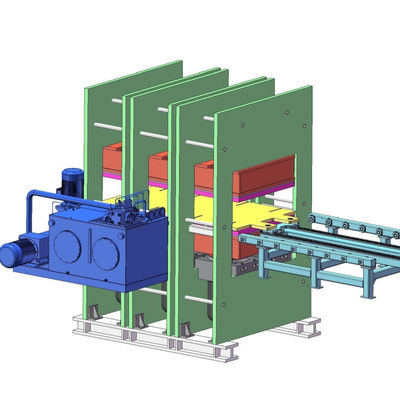 قیمت مناسب ماشین ولکاناسیون تخت - لایه کار دوگانه - ورودی قالب دستی و پریس گرم خروجی آنلاین